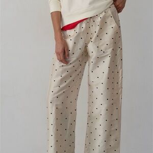 DONNI. The Taffeta Polka Drawstring Cargo Pant